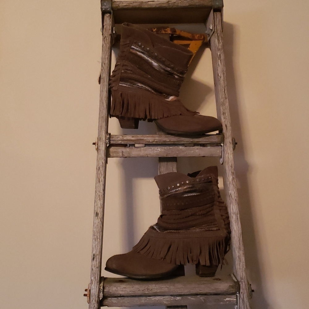 Fun fringed Naughty Monkey booties